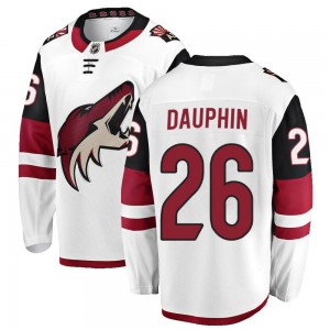 Youth Fanatics Branded Arizona Coyotes Laurent Dauphin White Away Jersey - Breakaway