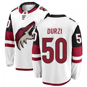 Youth Fanatics Branded Arizona Coyotes Sean Durzi White Away Jersey - Breakaway