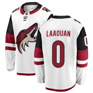 Youth Fanatics Branded Arizona Coyotes Noah Laaouan White Away Jersey - Breakaway