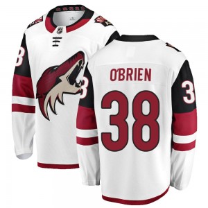 Youth Fanatics Branded Arizona Coyotes Liam O'Brien White Away Jersey - Breakaway