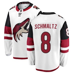 Youth Fanatics Branded Arizona Coyotes Nick Schmaltz White Away Jersey - Breakaway
