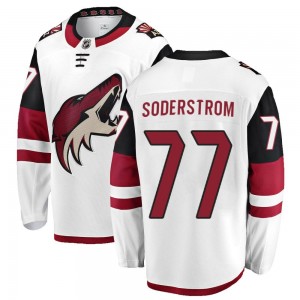 Youth Fanatics Branded Arizona Coyotes Victor Soderstrom White Away Jersey - Breakaway