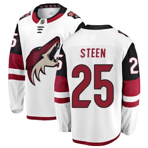 Youth Fanatics Branded Arizona Coyotes Thomas Steen White Away Jersey - Authentic