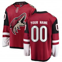 Youth Fanatics Branded Arizona Coyotes Custom Red Custom Home Jersey - Breakaway