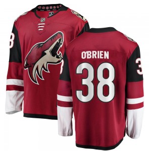 Youth Fanatics Branded Arizona Coyotes Liam O'Brien Red Home Jersey - Breakaway