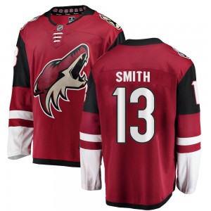 Youth Fanatics Branded Arizona Coyotes Nathan Smith Red Home Jersey - Breakaway