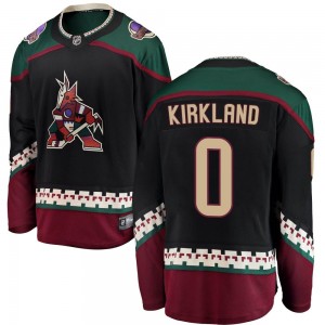 Men's Fanatics Branded Arizona Coyotes Justin Kirkland Black Alternate Jersey - Breakaway