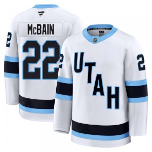 Youth Fanatics Utah Hockey Club Jack McBain White Away Jersey - Premium