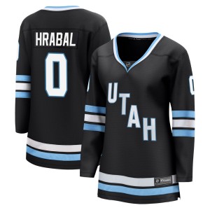 Women's Fanatics Utah Mammoth Michael Hrabal Black Home Jersey - Breakaway