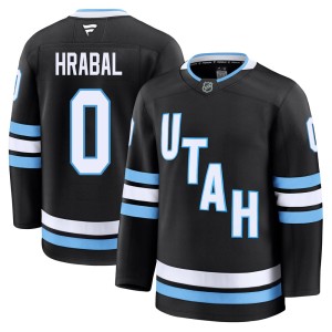 Youth Fanatics Utah Mammoth Michael Hrabal Black Home Jersey - Premium