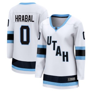 Women's Fanatics Utah Mammoth Michael Hrabal White Away Jersey - Breakaway