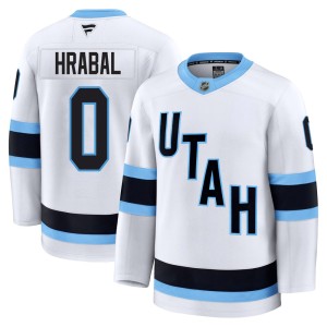 Youth Fanatics Utah Mammoth Michael Hrabal White Away Jersey - Premium